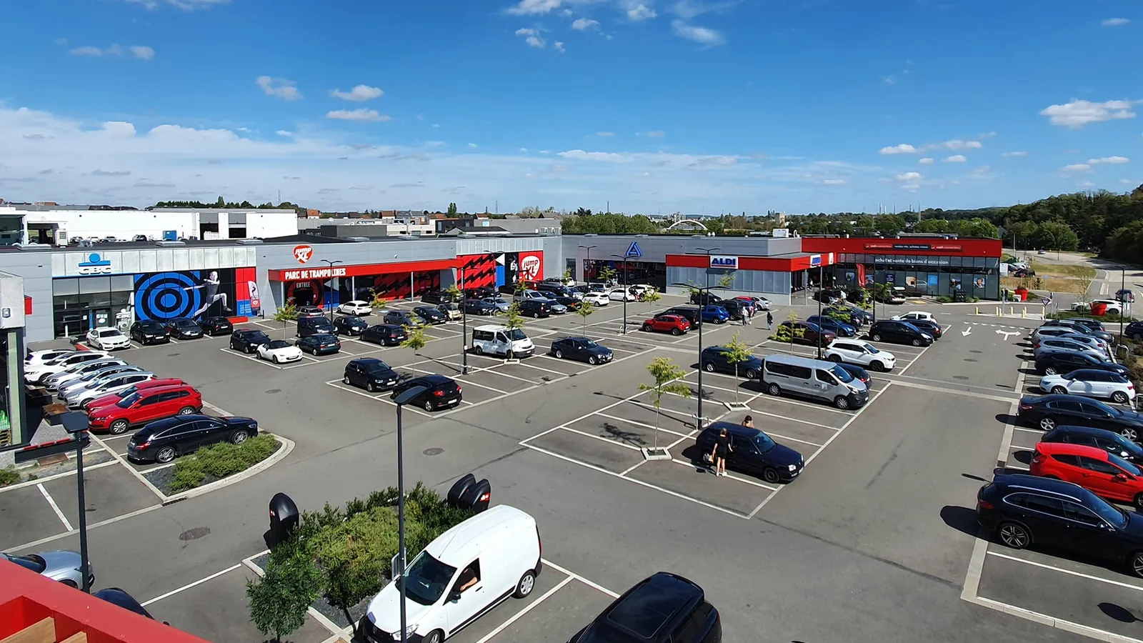 Vue aérienne d’un parc commercial du Groupe Wagner